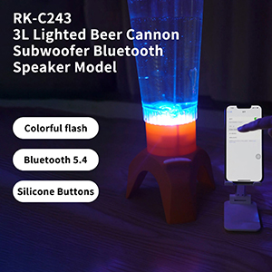 RK-C243  3L发光啤酒炮低音炮蓝牙音箱款